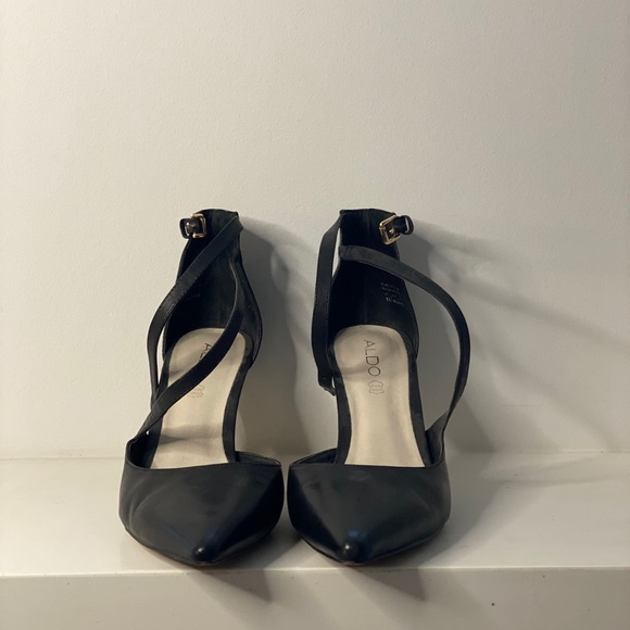 Aldo Black Closed Toe Heels